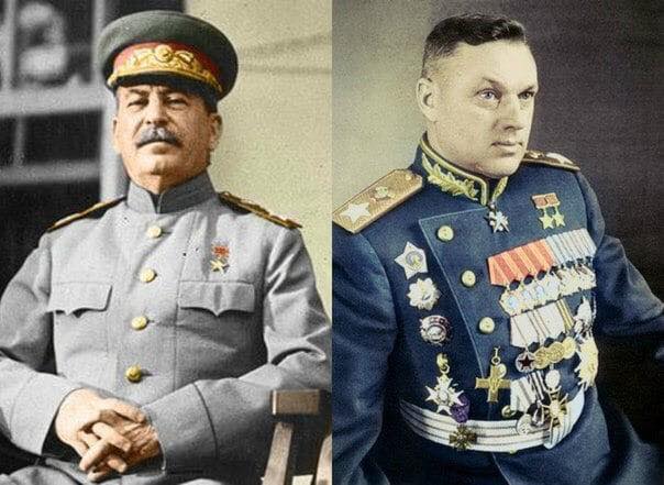 Сталин и Рокоссовский